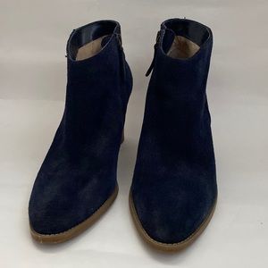 Navy blue booties